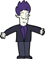 cartoon happy vampire png