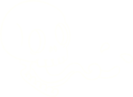 Gross Skull Chalk Drawing png