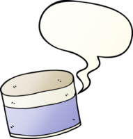 cartoon pot with speech bubble in smooth gradient style png