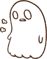 dibujo al carboncillo fantasma espeluznante png