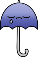 gradient shaded cartoon of a umbrella png