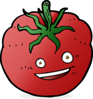 cartoon happy tomato png