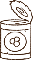 Canned Food Charcoal Drawing png