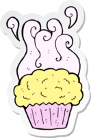 sticker of a cartoon cupcake png