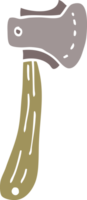 cartoon doodle long axe png