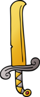 cartoon doodle ancient sword png