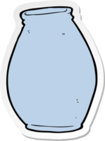 sticker of a cartoon vase png