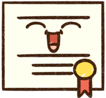 dibujo de tiza de certificado png