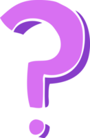 cartoon doodle question mark png