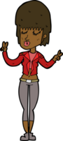 cartoon cool girl png