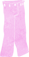 dessin animé paire de pantalons roses png