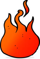símbolo de llama de dibujos animados png