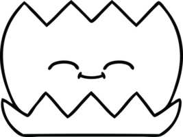 line drawing cartoon of a water lilly png