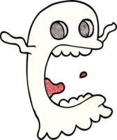 fantasma spettrale di doodle del fumetto png