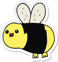 pegatina de una abeja de dibujos animados png