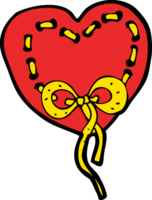 stitched heart cartoon png