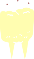 dente de desenho animado png