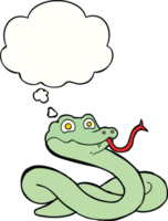 cartoon snake with thought bubble png