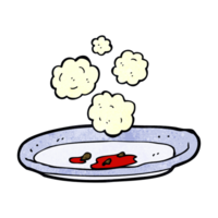 cartoon empty plate of food png