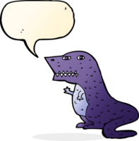 dinosaurio de dibujos animados con burbujas de discurso png