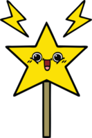 cute cartoon of a magic wand png