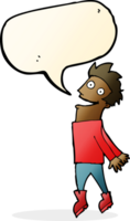 cartoon drenched man flying with speech bubble png