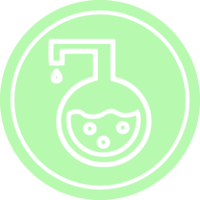 wetenschap experiment circulaire icoon symbool png