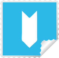 plein pellen sticker tekenfilm van een metaal lint png