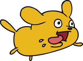 mão desenhado desenho animado do fofa kawaii cachorro png