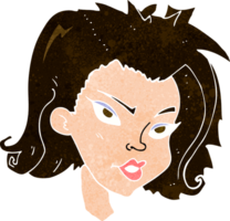 Cartoon weibliches Gesicht png