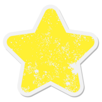 star shape grunge sticker png