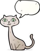 cartoon cat with speech bubble png