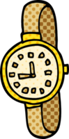 cartoon doodle wrist watch png