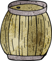 cartoon doodle beer barrel png