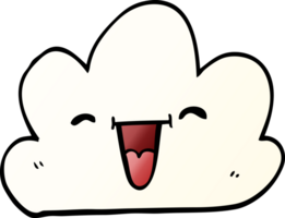 cartoon doodle ausdrucksstarke wetterwolke png