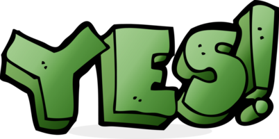 cartoon yes symbol png