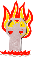 tumba espeluznante de dibujos animados png