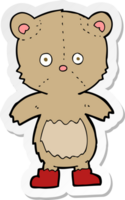 autocollant d'un ours en peluche de dessin animé png