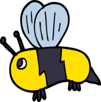 caricatura, garabato, abeja gorda png