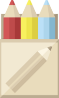 pack of coloring pencils graphic   illustration icon png