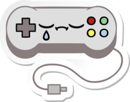 sticker of a cute cartoon game control png