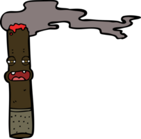 personaje de cigarro de dibujos animados png