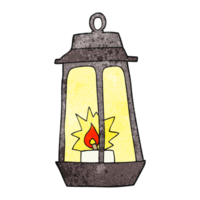 hand textured cartoon lantern png