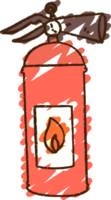 Fire Extinguisher Chalk Drawing png