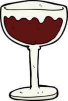 cartone animato bicchiere di rosso vino png