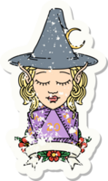 personnage de mage elfe avec illustration naturelle de vingt dés png