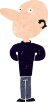 cartoon balding man png