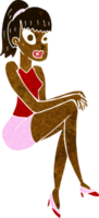 cartoon pretty woman png