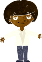 niño presumido de dibujos animados png