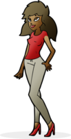 cartoon pretty woman png